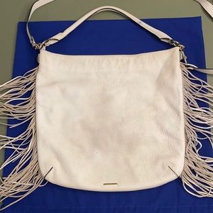 Rebecca Minkoff White Fringe Purse